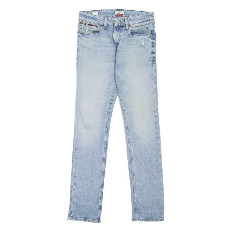 TOMMY JEANS Scanton Heritage Mens Jeans Blue Slim Straight Stone Wash W29 L32