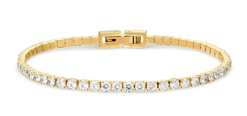 Bering Arctic Symphony Dazzling Gold Plated Bracelet with Zirconia 646-27-190