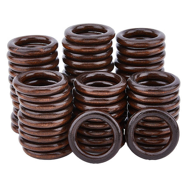 Dyed Macrame Wooden Linking Rings