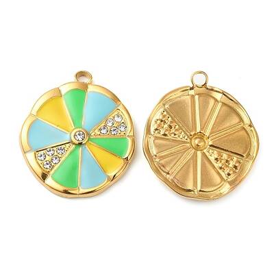 304 Stainless Steel Enamel Pendants