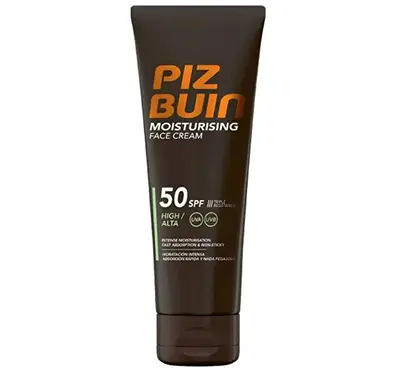 Piz Buin Crema Solare Idratante Per Il Viso Spf 50+ Idratante (Crema Viso) 50 Ml