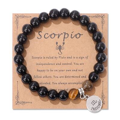 Natural Tiger Eye & Agate Beaded Stretch Bracelets