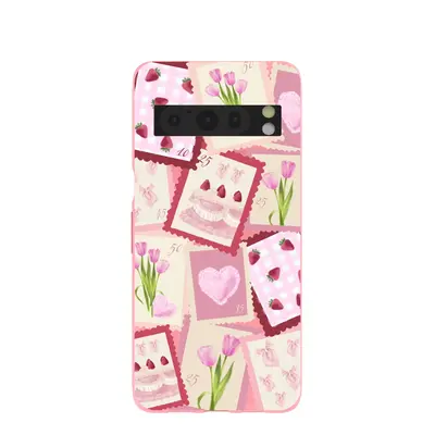 Bubblegum Pink Love Letters Google Pixel 8 Pro Case