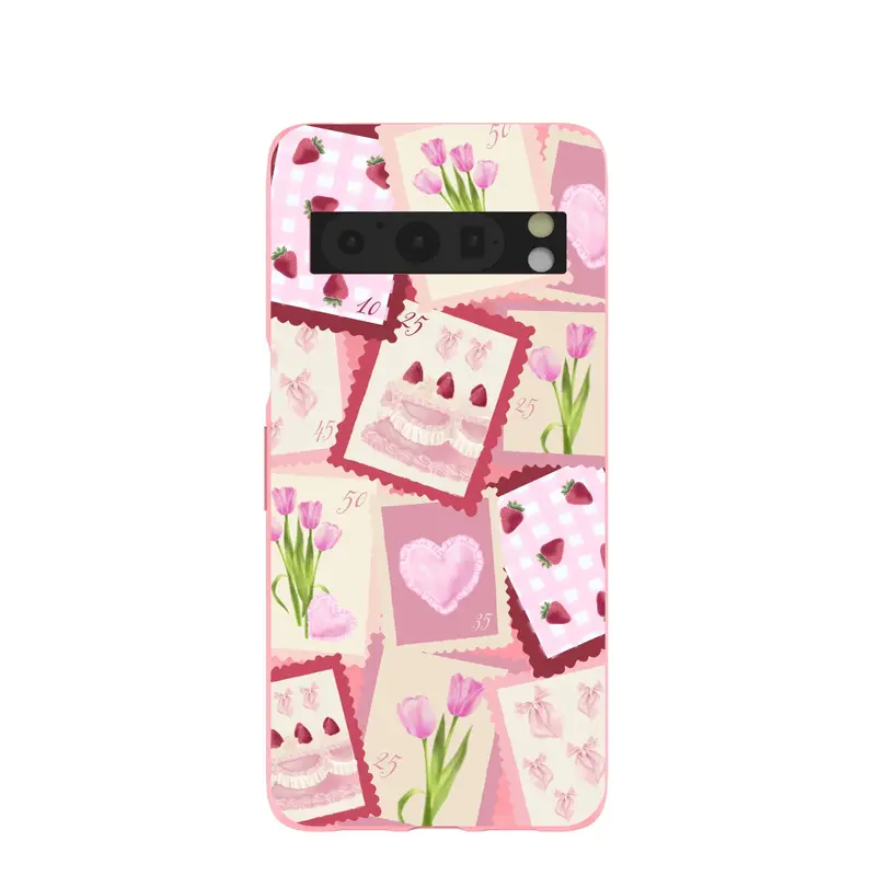 Bubblegum Pink Love Letters Google Pixel 8 Pro Case