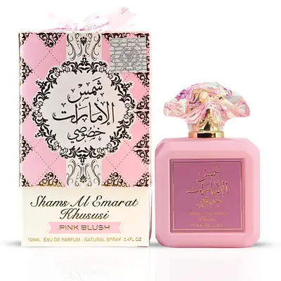 Pink Blush Shams Al Emarat Khususi Eau De Parfum Spray 100ML (3.4 OZ) by Ard Al Zaafaran | A Sweet, Elegant Fragrance for Eve...