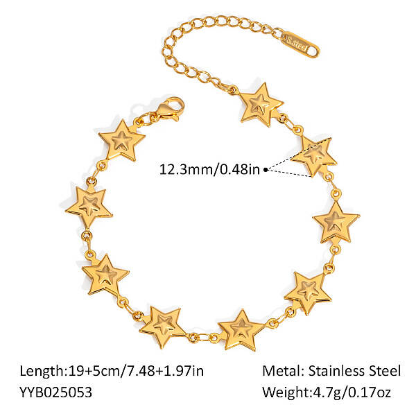 Stainless Steel Link Bracelets for Women