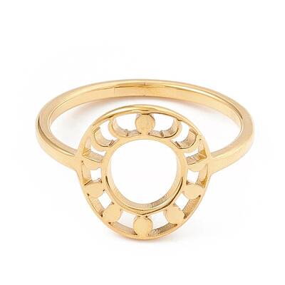 304 Stainless Steel Pad Finger Rings