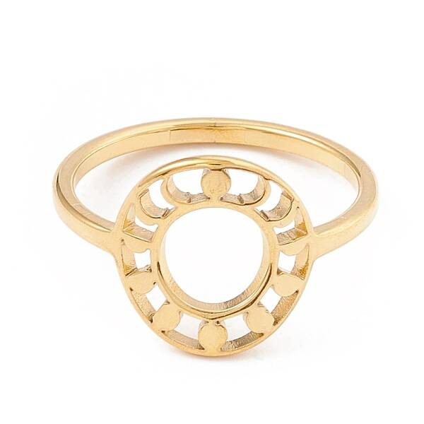 304 Stainless Steel Pad Finger Rings