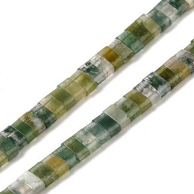 Natural Moss Agate Beads Strands
