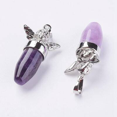 Natural Amethyst Pendants