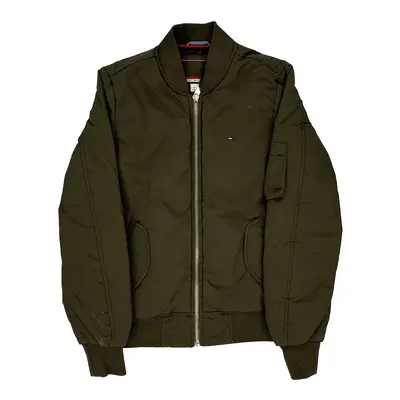 Tommy Hilfiger Slim Fit Bomber Jacket - Small Khaki Polyester