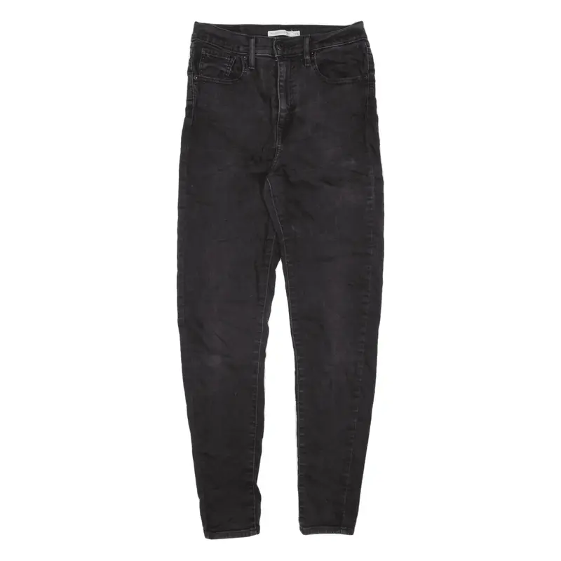 LEVI'S Mile High Jeans Black Denim Slim Skinny Womens W28 L30