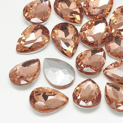 Pointed Back Glass Rhinestone Cabochons