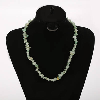 Natural Green Aventurine Chip Beaded Necklaces for Women