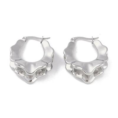 Non-Tarnish 304 Stainless Steel Hoop Earrings