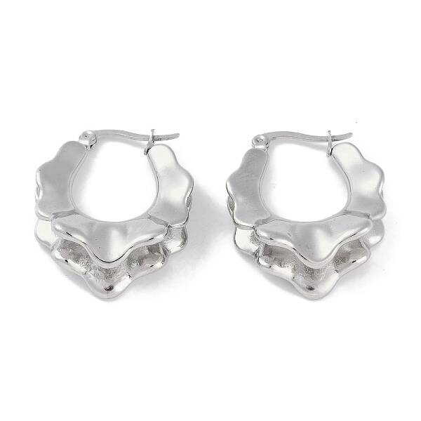 Non-Tarnish 304 Stainless Steel Hoop Earrings