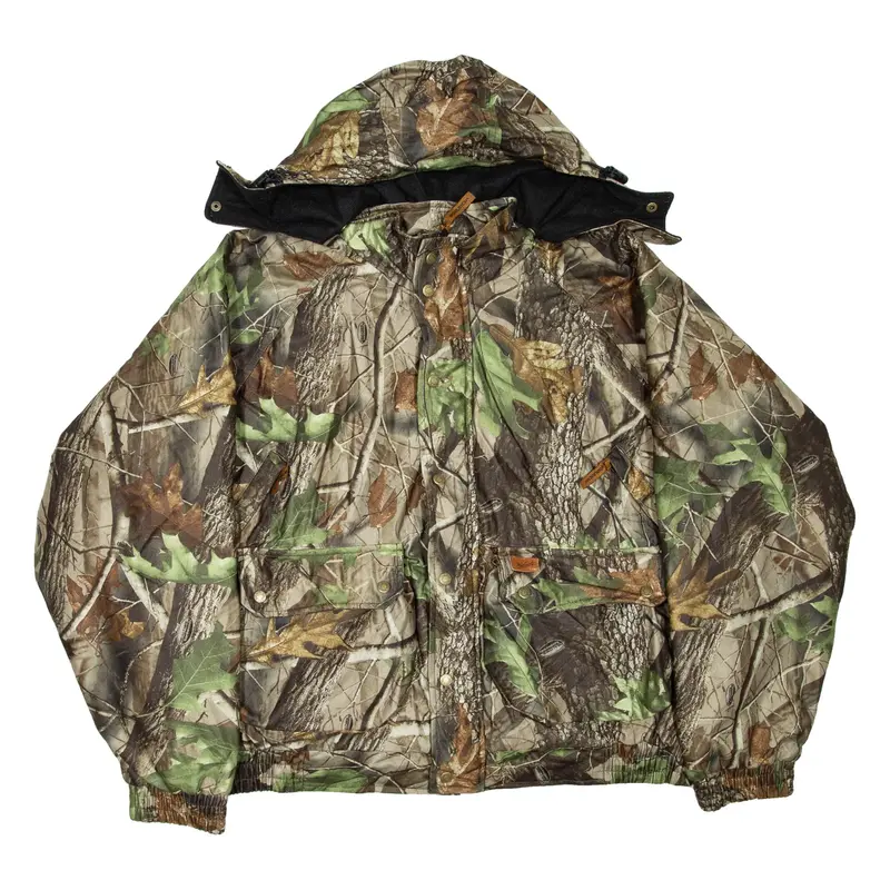 WOOLRICH Realtree Mens Jacket Green Hooded XL
