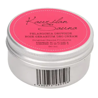 Kaurilan sauna Geranium Rose Vegan Deodorant Cream (50 ml)