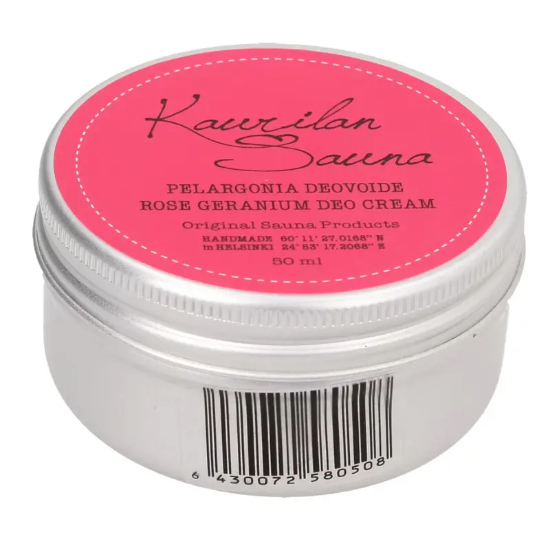 Kaurilan sauna Geranium Rose Vegan Deodorant Cream (50 ml)