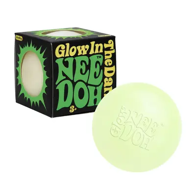 NeeDoh Glow in the Dark - Glowing Sensory Toy with a Satisfying Doh Filling - Ages 3 and Up - One Piece