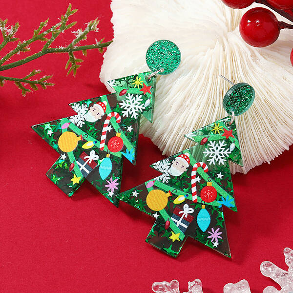 Christmas Acrylic Stud Earrings