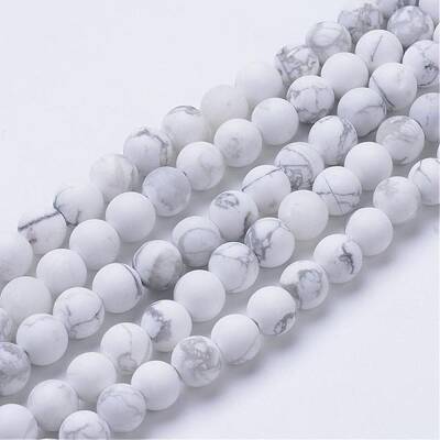 Natural Howlite Beads Strands