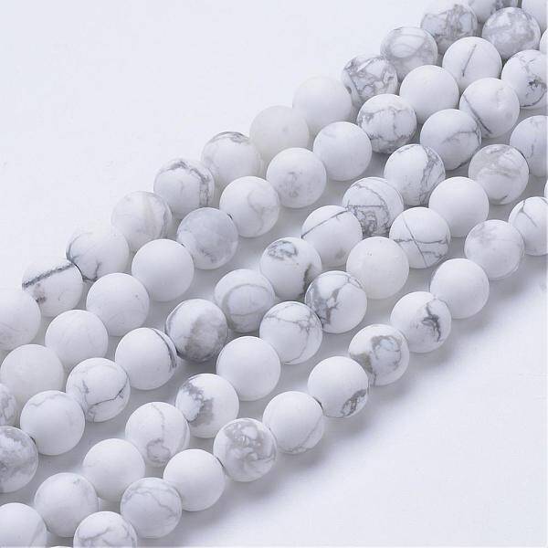Natural Howlite Beads Strands