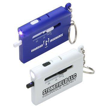 150 Promotional Roadside Multi-Tool - LED Flashlight & Tire Gauge