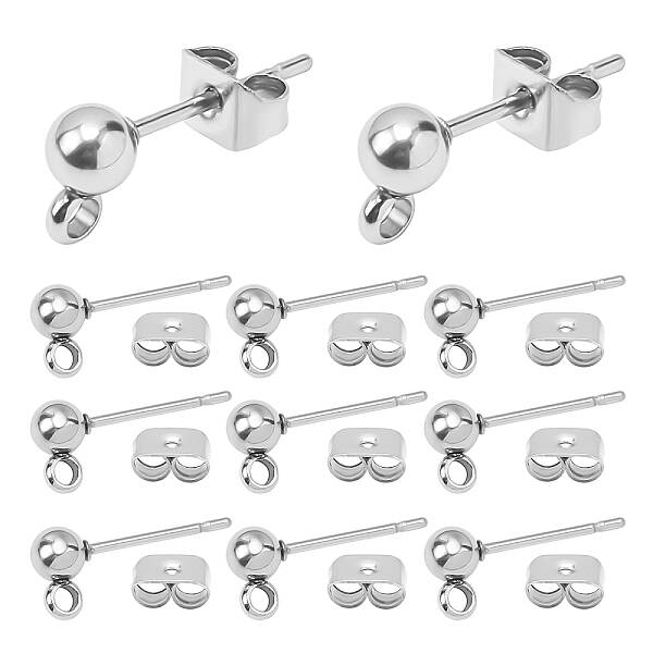 304 Stainless Steel Stud Earring Findings