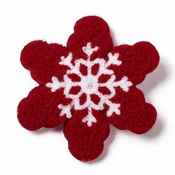 Christmas Cloth Snap Hair Clips