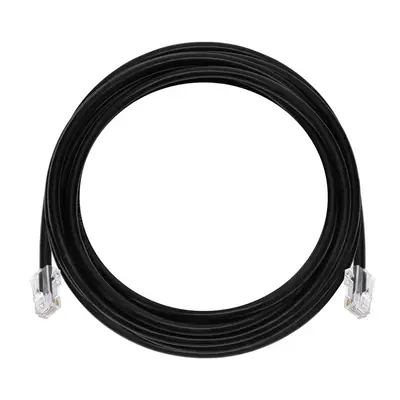 45429 Monoprice 10ft Cat6A RJ45 26AWG Pure Bare Copper Patch Cable Non-booted Ethernet Cable Black
