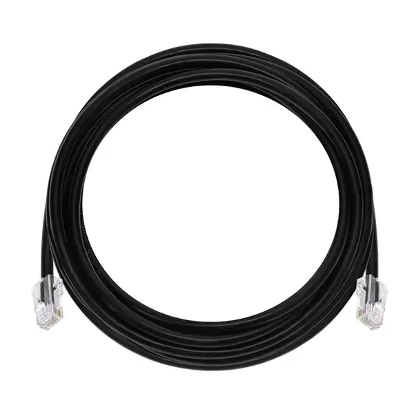 45429 Monoprice 10ft Cat6A RJ45 26AWG Pure Bare Copper Patch Cable Non-booted Ethernet Cable Black