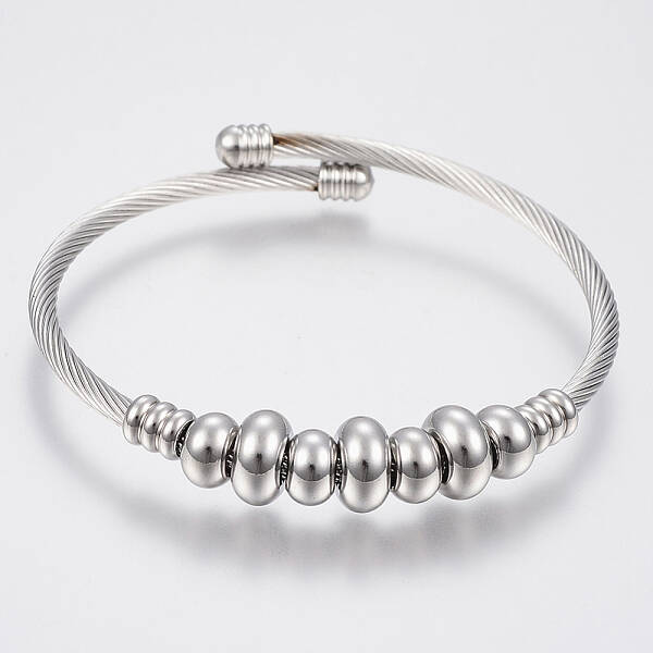 Tarnish Resistant 304 Stainless Steel Torque Bangles