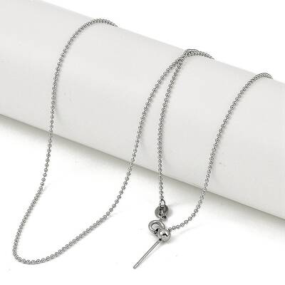 304 Stainless Steel Ball Chains Necklaces