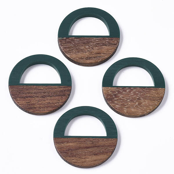Resin & Walnut Wood Pendants