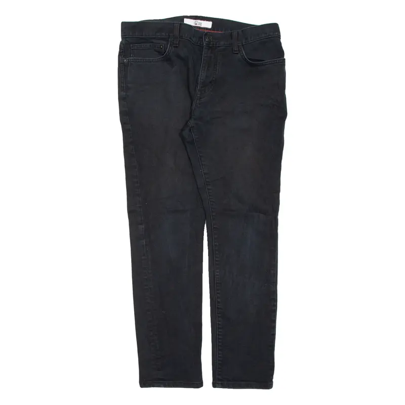 TOMMY HILFIGER Mens Jeans Black Slim Straight W33 L30