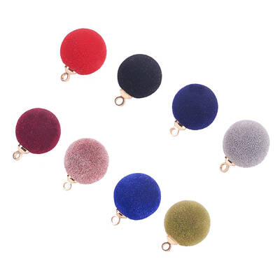 Flocky Acrylic Pendants