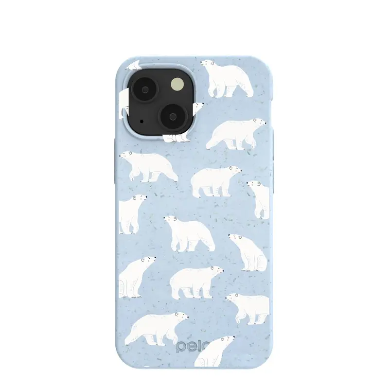 Powder Blue Ice Bears iPhone 13 Mini Case