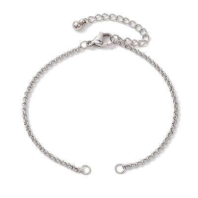 304 Stainless Steel Slider Bracelet Makings