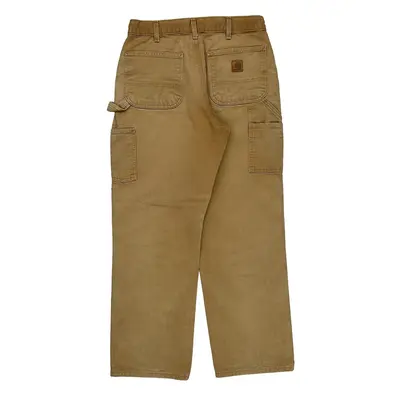 Carhartt Carpenter Trousers - 32? Waist Brown Cotton