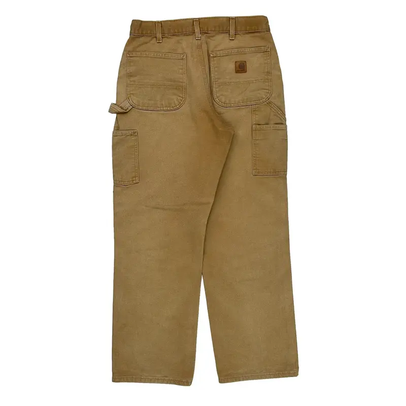 Carhartt Carpenter Trousers - 32? Waist Brown Cotton