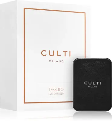 Culti Car Diffuser Black Tessuto car air freshener + refill 73×53 cm