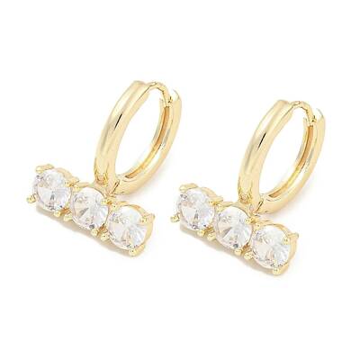 Brass Glass Earrings