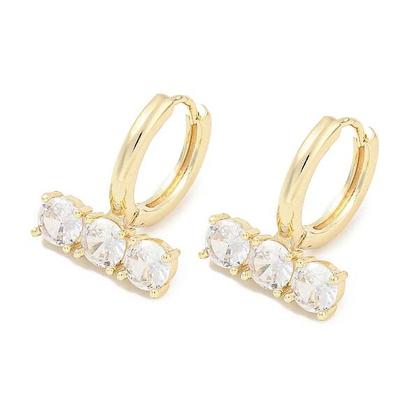 Brass Glass Earrings