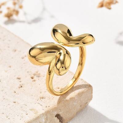 304 Stainless Steel Butterfly Cuff Rings