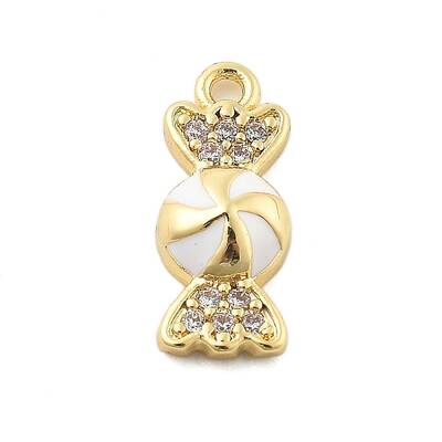 Brass Micro Pave Cubic Zirconia Pendants