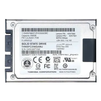 45N7990-02 Lenovo 256GB MLC SATA 6Gb/s 1.8-inch Internal Solid State Drive