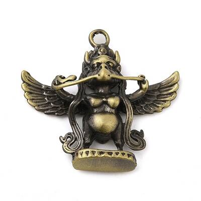 Tibetan Style Rack Plating Brass Pendants