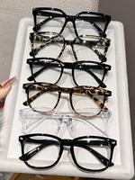 Unisex Fashionable Plain Color & Leopard Pattern Eyeglasses, Trendy Casual Eyeglasses for Everyday Use, Fashion Accessories f...