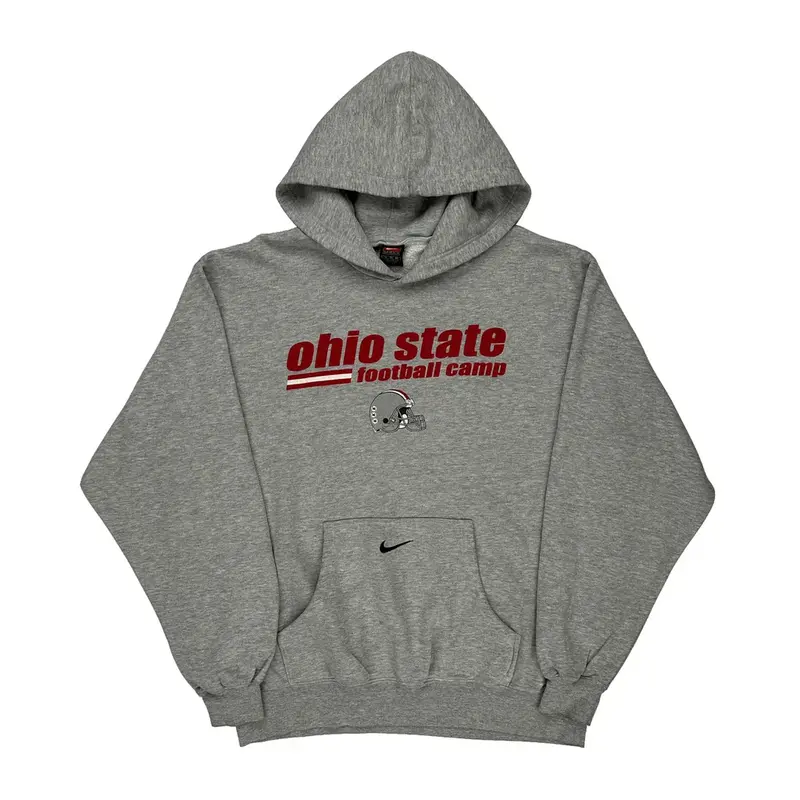 Ohio State Football Camp Nike Hoodie - XL Grey Cotton Blend
